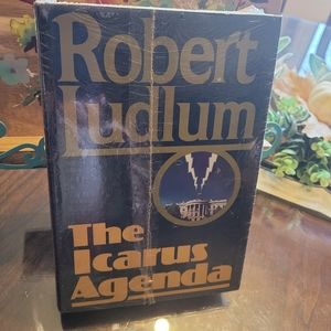 Vintage Hardback Novel by Robert Ludlum- The Icarus Agenda- 1988